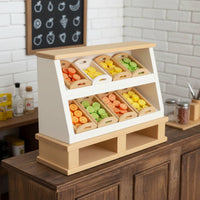 Mini Bread Cabinet Simulation Type Dollhouse Bakery Shelf Realistic Realism