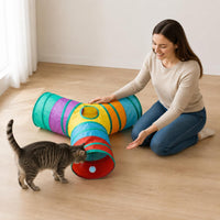 3-Way Pet Tunnel Portable Pet Accessory for Indoor