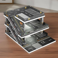 1:64 Parking Garage Display Scene Detailed Diecast Car Display Set Collectible