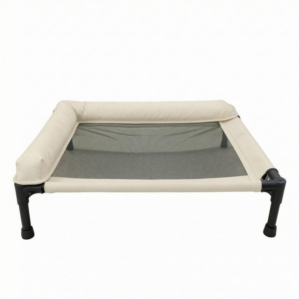 Raised Pet Bed Iron Frame Mesh Pet Bed Skid-Resistant Feet