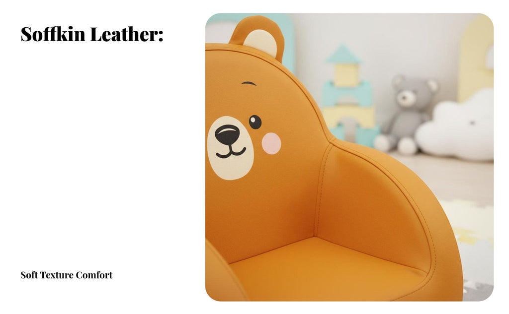 Upholstered child's Armchair Learn-to-Sit Support child's Club Chair for Parents