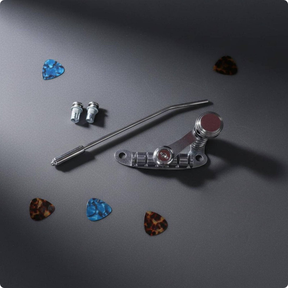 Guitar Vibrato Tailpiece Complete Hardware Set for LP Tremolo Bridge Metal Construction Electric Guitar Vibrato Bridge
