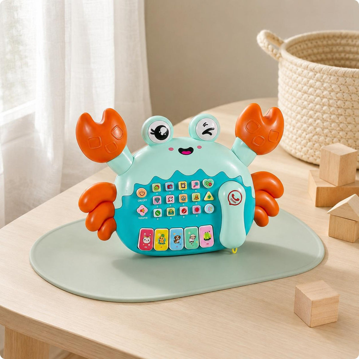 Crab Phone Toy Early Education Educational Toy Phone Number Recognition