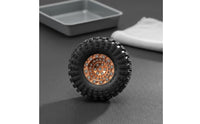4 Pieces 1.3 Inch Beadlock Wheels Double 5mm 7mm Hex RC Crawler Wheel Set