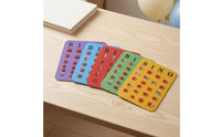 5 Pieces Bingo Card Set Rounded Corners Reusable Bingo Card Party Play