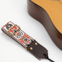 Embroidered Guitar Strap Thick Guitar Strap Long-Lasting Stitching