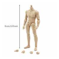 1/12 Scale Male Figure Customizable Collectible Toy for Hobbyists, Collectors