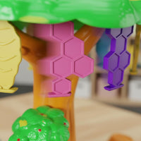 Bear Honey Game Educational Rotating Bear Toy Hand-Eye Coordination for Families