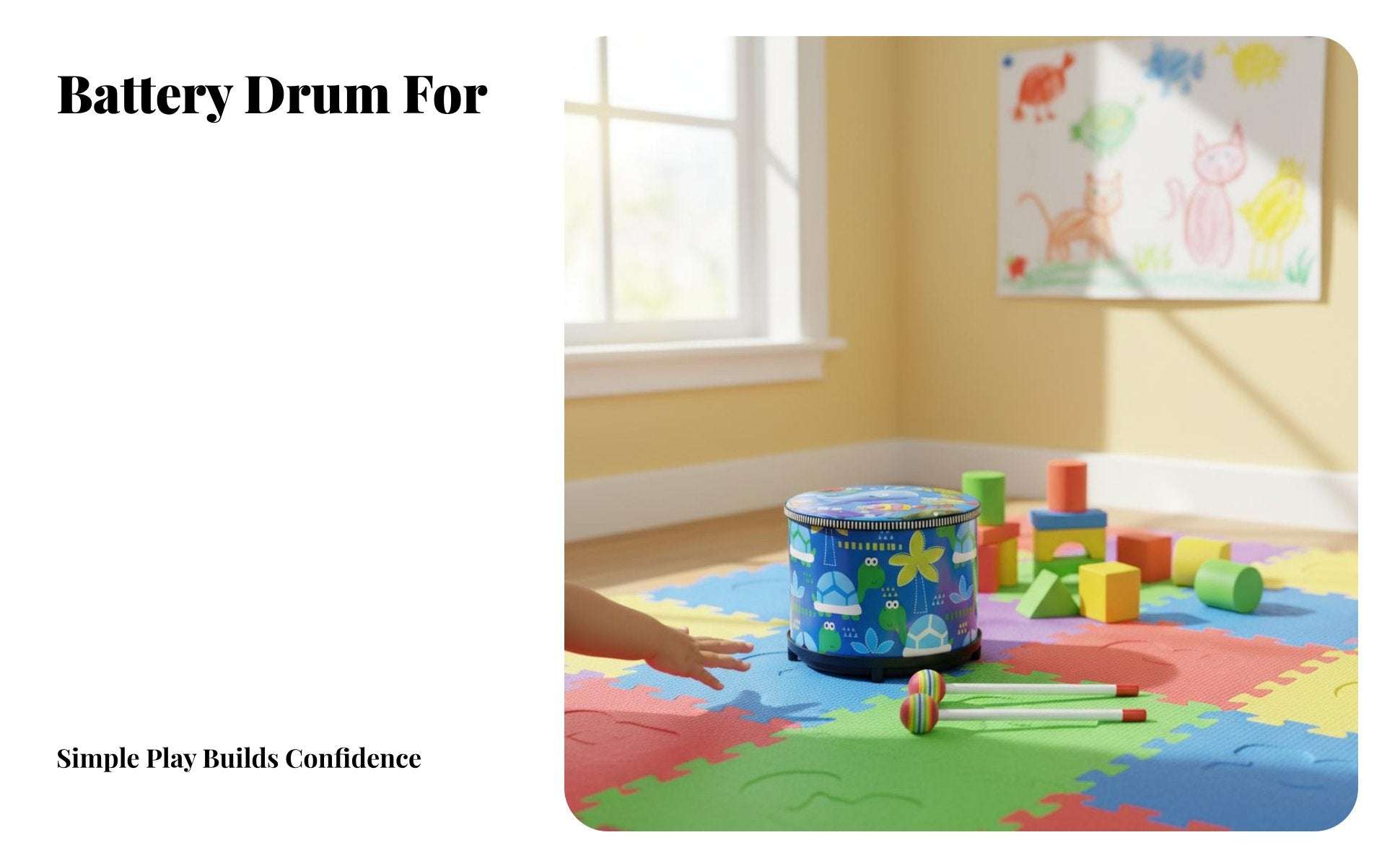 children's Hand Drum Rhythm Development Musical Toy Develops Fine movement Skills