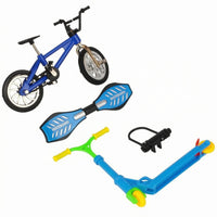 4 Pieces Mini Finger Toy Set Display Folding Finger Scooter