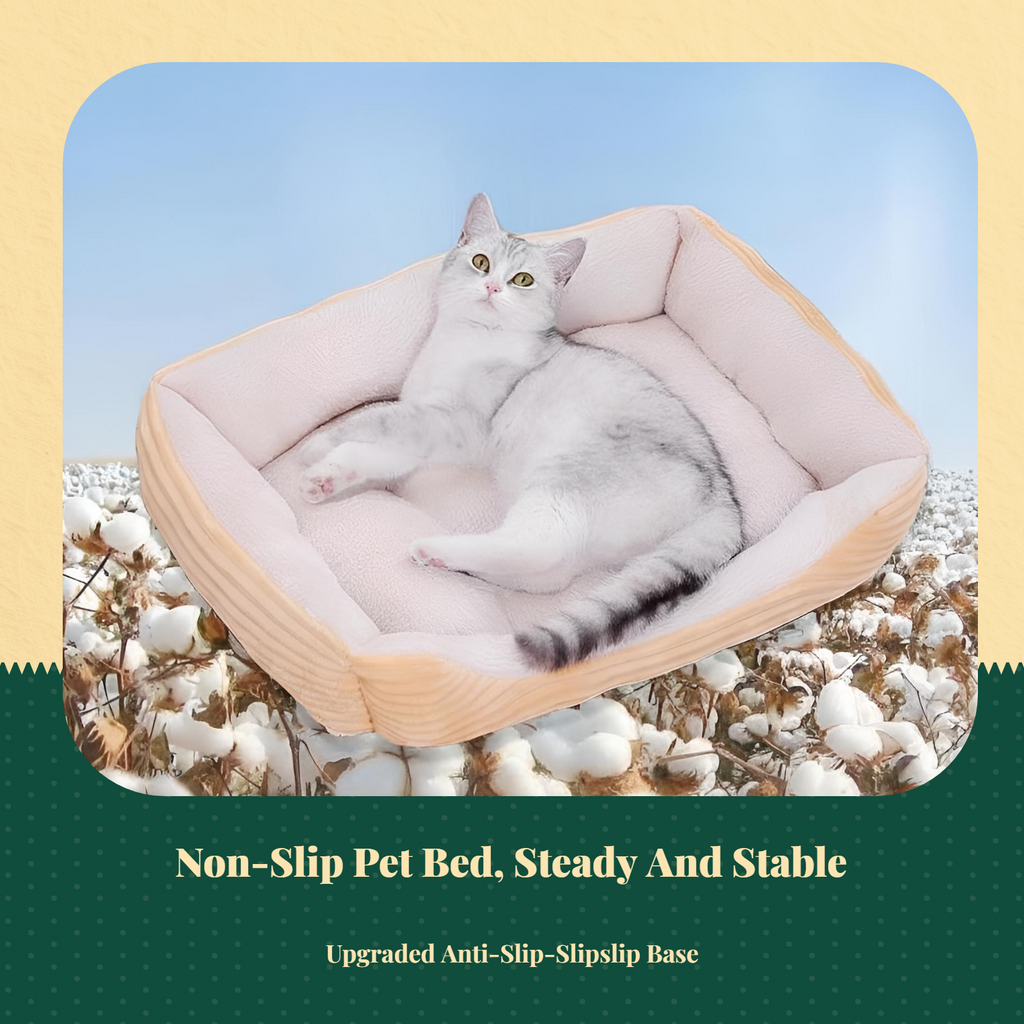 Plush Dog Bed Mat, Non-Slip, Washable, All-Season Comfort