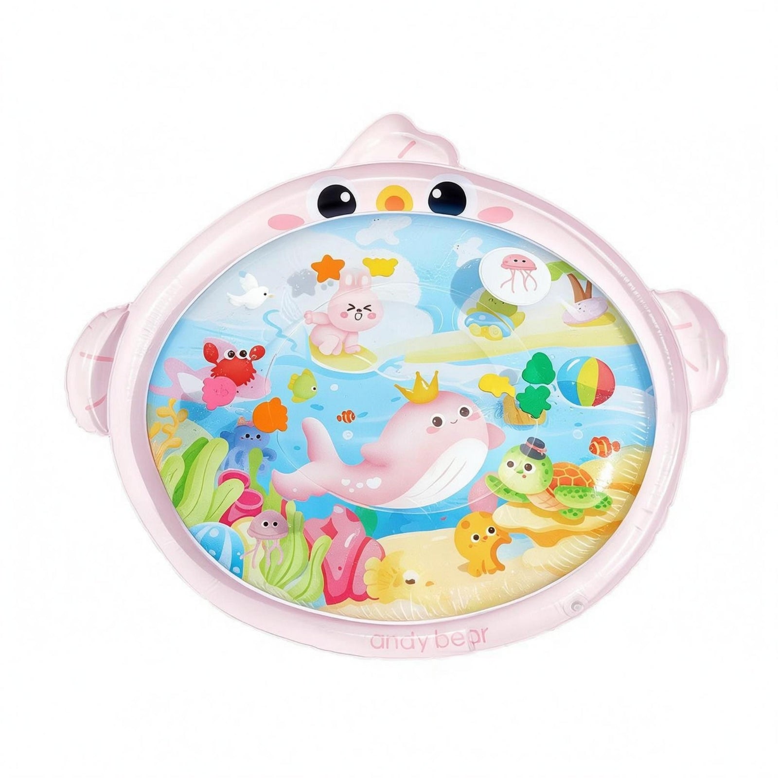 Inflatable Water Play Mat Raised Edge Baby Water Play Mat Floor Use for Infants