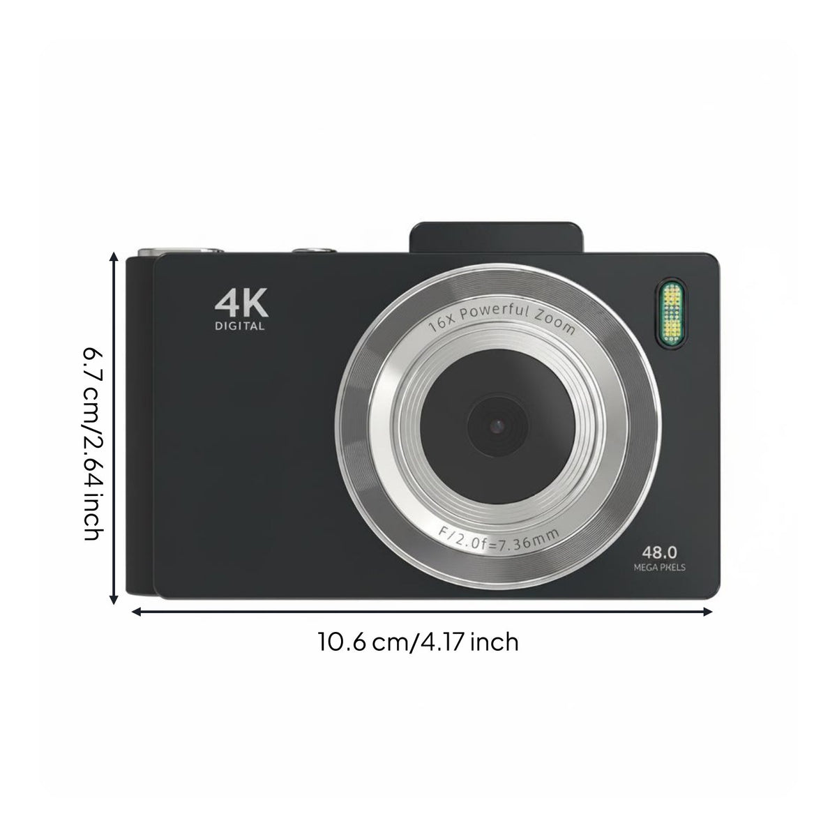 Autofocus Vlogging Camera Built-in Flash Autofocus Camera Anti-Stabilization