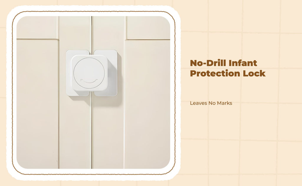 Kid Protection Lock, Drawer Cabinet Lock, Infant Proofing Latch, no tools needed Required, Easy Installation, Multi-Purpose