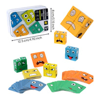 Hands-on Tin Puzzle Game Cognitive Skills Expression Matching Toy