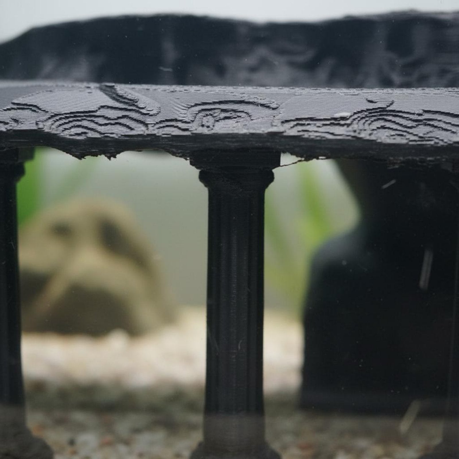 Roman Column Aquatic Tunnel Easy to Maintain Natural Aquatic Hideout