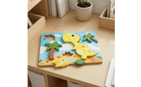 Shape-Matching Puzzle Educational Wooden Shape Puzzle Board Fine Motor Skills