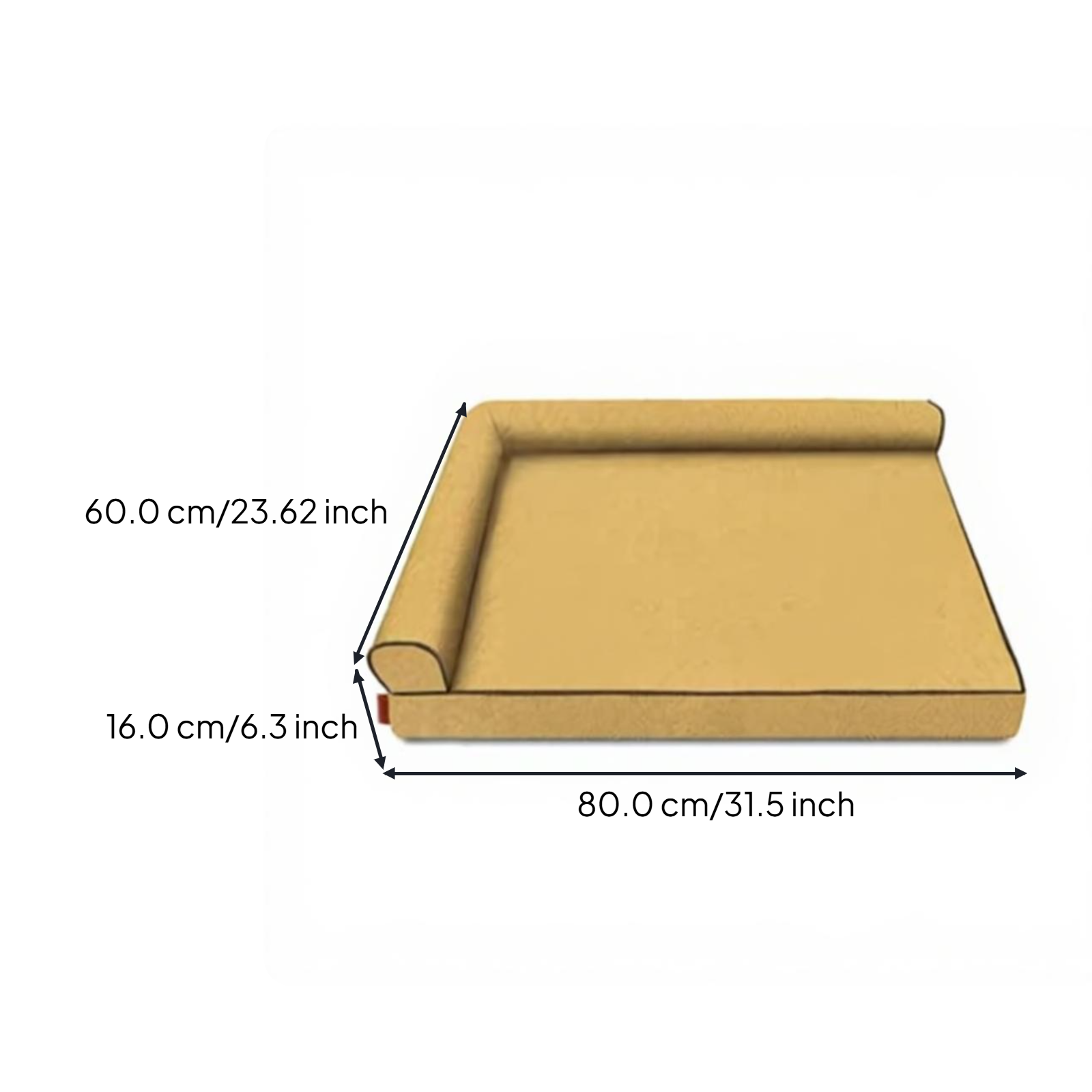 Orthopedic Dog Bed, L-Shaped Pet Sofa, Removable cleanable Cover, Supportive Foam, Large Dogs