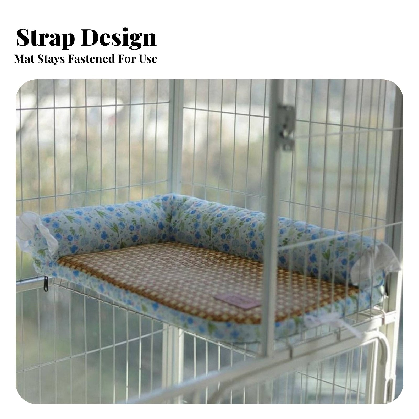 Woven Cooling mat Breathable Quilted pet mat cleanable for Indoors, feline Owners