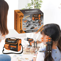 Toy and Chainsaw Set Realistic Design Kids Power Tool Set for Boys