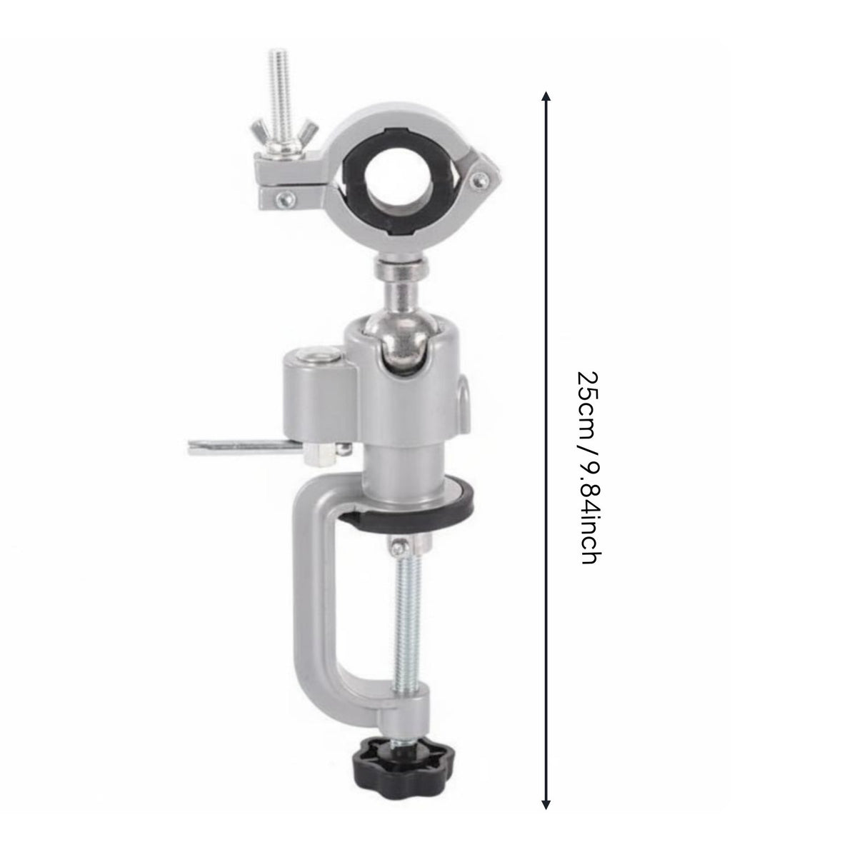 Electric Mounting Bracket Multi-Functional Rotating Drill Holder Clamp Workshop Accessory for Hobbyists, Craft Room