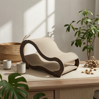 S-Shaped Cat Lounger Textured Pet Accessory