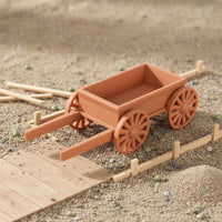 1:12 Scale Handcart PLA Material Dollhouse Wheelbarrow Model for Collectors