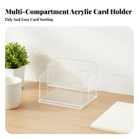 Acrylic Card Display Stand Space Saving Trading Card Storage Box Easy Retrieval