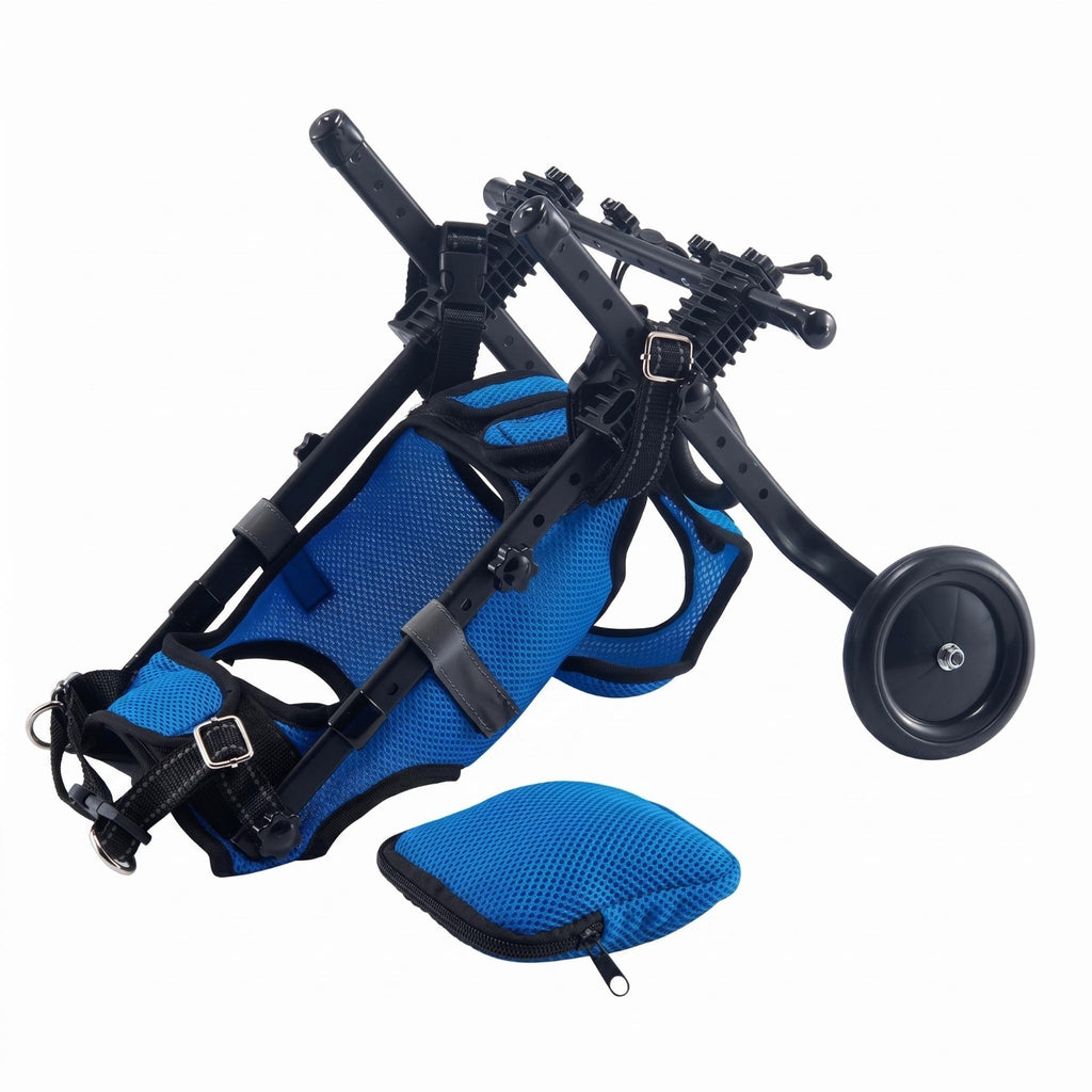 Rear Leg Dog Wheelchair Padded Cushion Hind Leg Support Wheeled Device