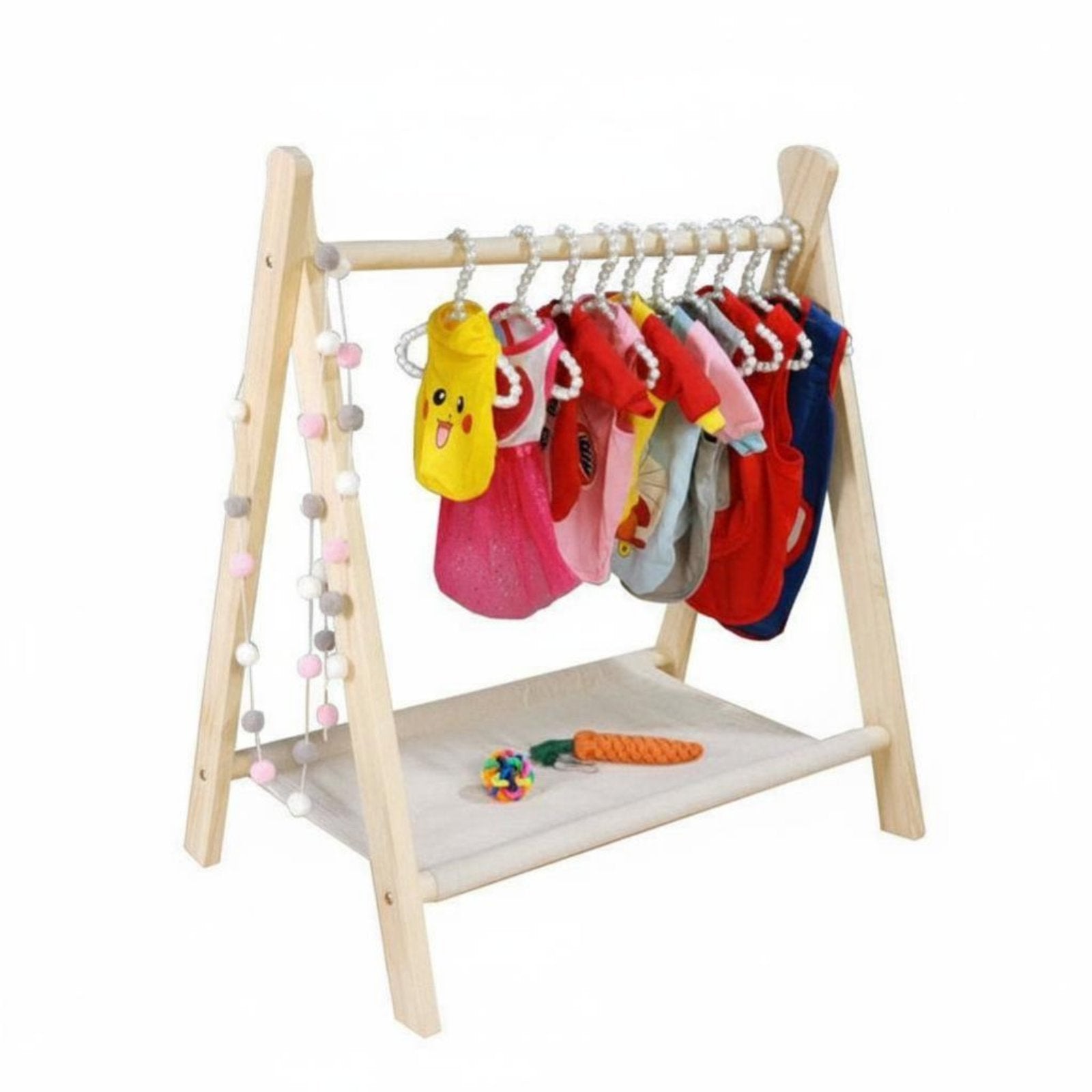 Miniature crystal Hanger Elegant design Pet Clothing Organizer ribbonknot Accent