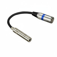 TRS Female to XLR Male Cable Stereo Audio Transmission