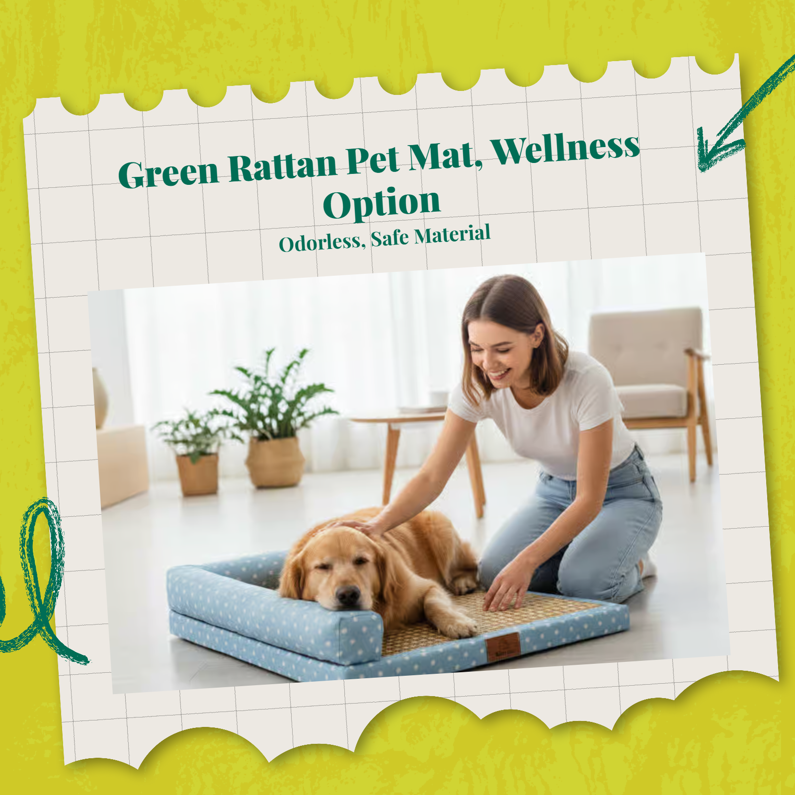 Cooling Dog Bed, cleanable Pet Cooling Mat, Comfortable Cat Sleeping Haven, Summer Rectangular Pet Bed for Dogs and felines, Easy to Clean, average Size