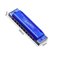 10-Hole Harmonica Easy to Learn Kids Harmonica Toy Child Safe for Music Learning