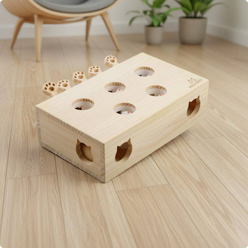 Whack-a-Critter Feline Toy Long-Lasting Cardboard Scratch Pad