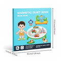 Quiet Book Interactive Pages Busy Book Colorful Design for Home, Preschool