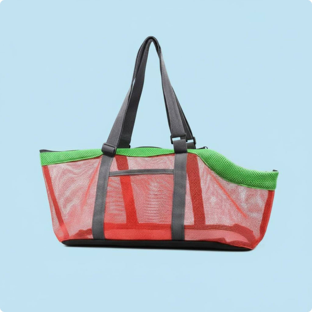 Mesh Pet Carrier Bag Foldable Mesh Pet Carrier Lightweight for Travel