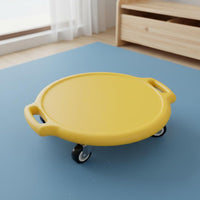 Round Board Anti Slip Four Wheel Scoot Board All-Direction Turning Wheels Children Balance for Preschoolers, Kids, Kindergarten, Indoor, Home