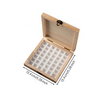 Wooden Nail Storage Box Clasp Closure Manicure Case High Capacity