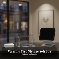 Acrylic Card Display Stand Space Saving Trading Card Storage Box Easy Retrieval