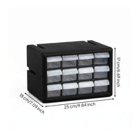 Impact-Resistant Compact Small Parts Storage Cabinet 12-Drawer Parts Organizer
