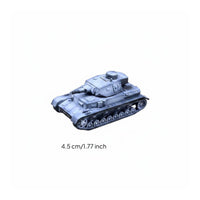 1:144 Tank Figurine Detailed Miniature Tank Gift Item Battlefield Toy for Collectors, Desk, Offices