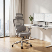 Ergonomic Office Chair Padded Armrests Support Chair Aluminum Alloy Frame