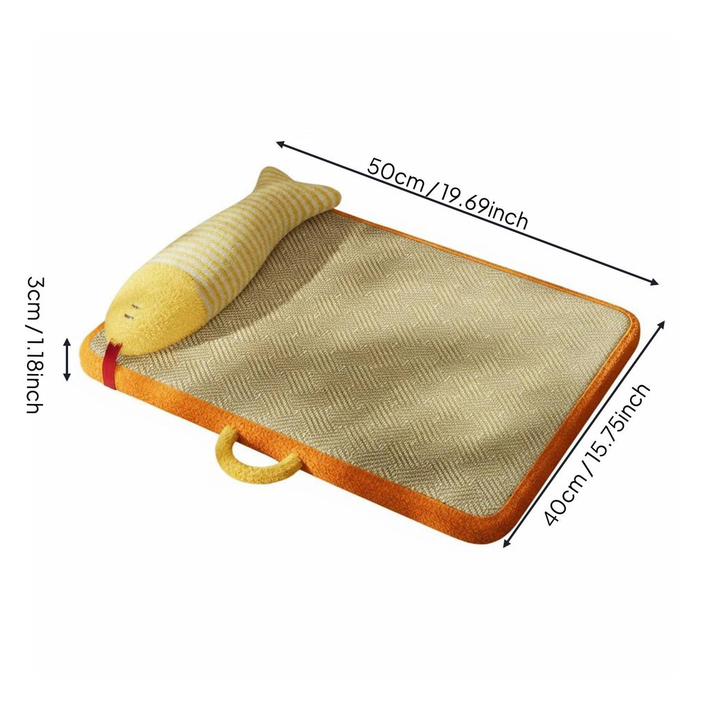 Cat Cooling Mat Neck Support Washable Cat Sleeping Pad Non-Slip Bottom for Cats