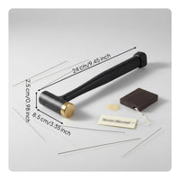 Two-Head Fret Hammer Non-Marring Heads Hand Tool Ergonomic Design for Luthiers