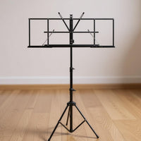 Adjustable Height Music Stand Heavy Duty Folding Sheet Music Stand for Rehearsal