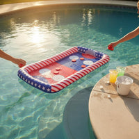 Floating Air Hockey Game Portable Inflatable Hockey Table Reusable for Beach
