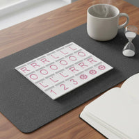 Western Mahjong Practice Board Three-Dimensional Printed Mat Printed Mahjong Lightweight Table Game Aid for Beginners, Indoor