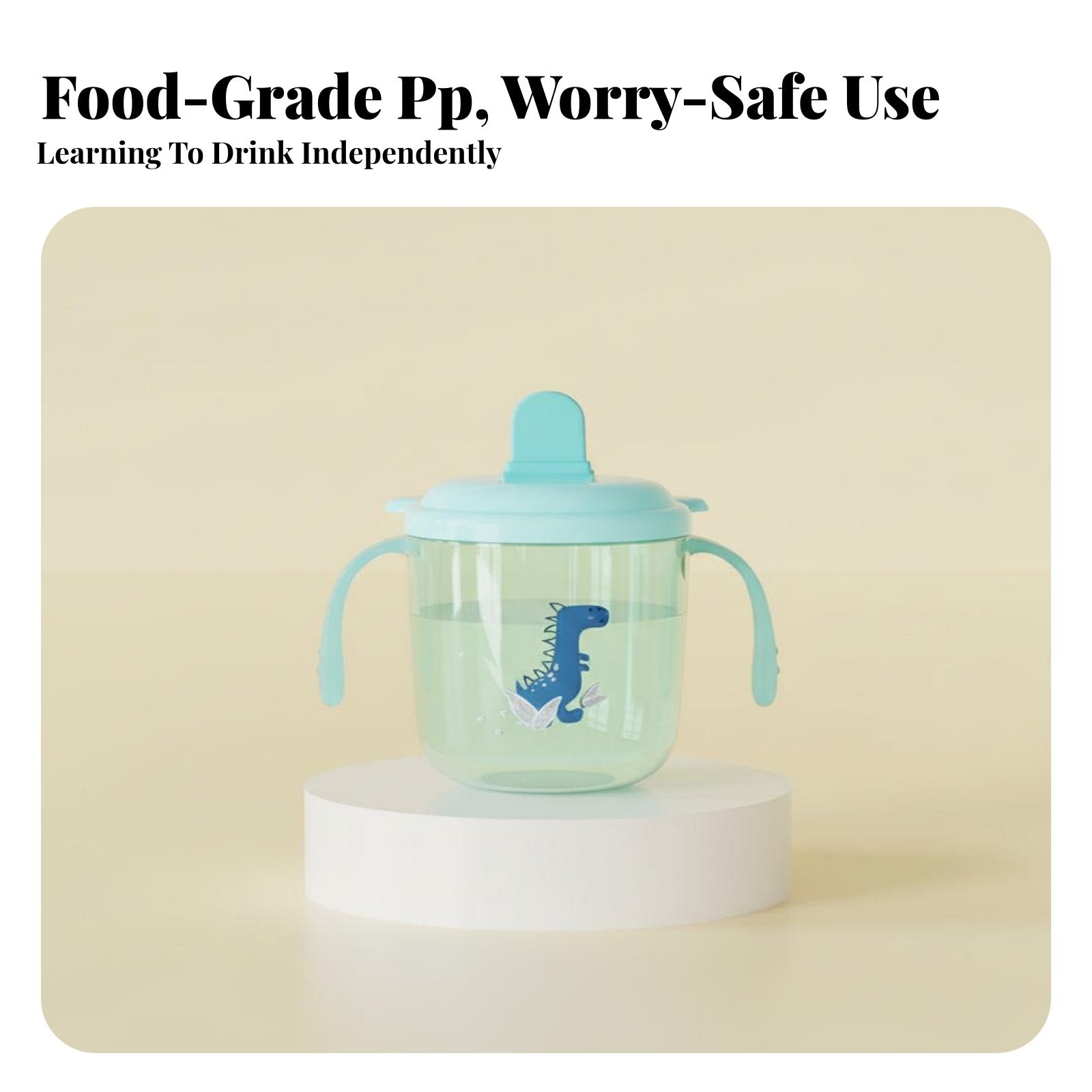 Comfortable Grip Baby Duckbill Cup Safe Infant Water Cup with Scale Easy to Clean for Infants, Toddlers, Mealtime, Nursery, Daycare