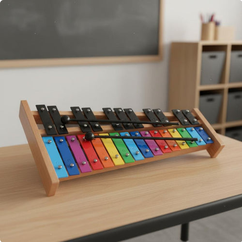 27 Note Glockenspiel Christmas Gift 27 Key Metallophone for Beginners, Kids