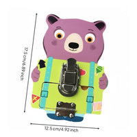 Busy Board Accessory Polished Edges Creature Latch Board for Preschoolers